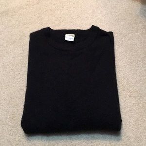 JCrew 100% cashmere crew— Black